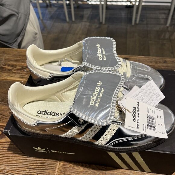 Adidas Samba Wales Bonner Silver Shoes - Picture 1 of 6